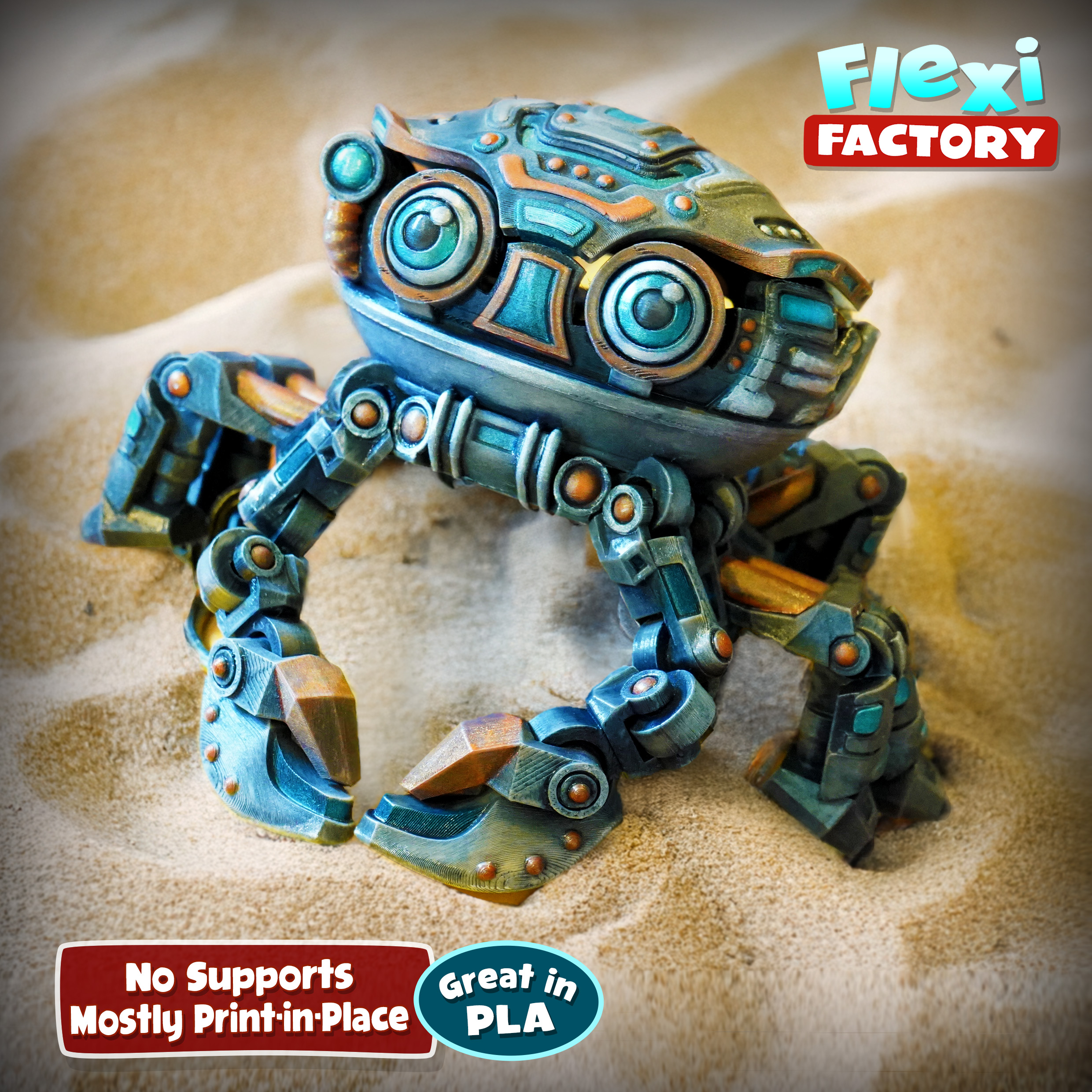 Flexi Factory Cyber Crab (box) 3mf included!